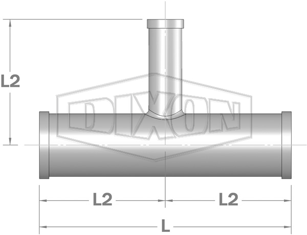 Shouldered End Reducing Tee
