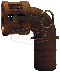 Cam & Groove 90° Type C Coupler x Hose Shank Elbow
