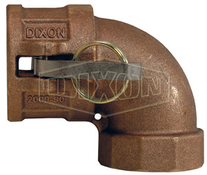Cam & Groove 90° Type D Coupler x Female NPT Elbow
