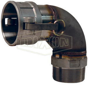 Cam & Groove 90° Type B Coupler x Male NPT Elbow