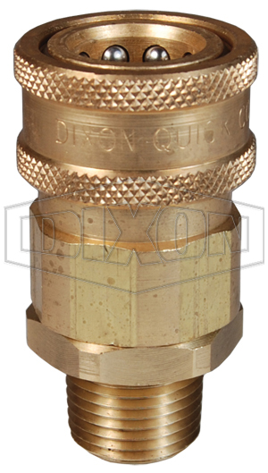 DQC V-Series Snap-Tite H/IH Interchange Valved Male Coupler