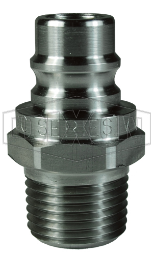 DQC V-Series Snap-Tite H/IH Interchange Unvalved Male Plug