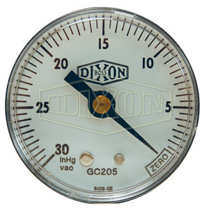 Vacuum Gauge Center Back Mount