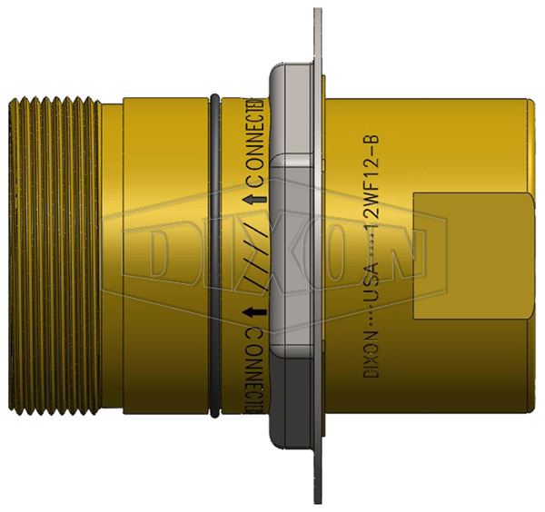 DQC W-Series Wingstyle Interchange Female Plug with Flange