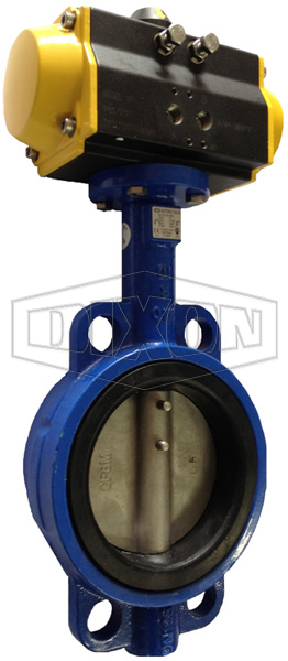 Pneumatically Actuated Wafer Butterfly Valve Table E
