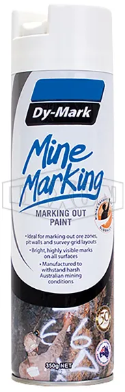 Dy-Mark® Mine Marking Paint - Vertical Spray